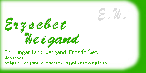 erzsebet weigand business card